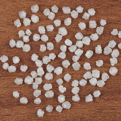 Natural White Rough Diamond 5-7 mm Size Loose Row Diamond For Making Jewelry