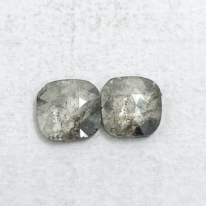 4.98 Ct Cushion Shape Grey Natural Loose Diamond 9.30 mm X 9.00 mm Cushion Shape Rose Cut Natural Loose Diamond - suratdiamondart