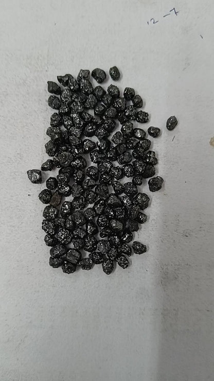 Natural Raw Rough Diamond Stone,Black Rough Diamond,Natural Round Black Raw Diamond,Uncut Diamond,Conflict Free Diamond Studs For Jewelry,