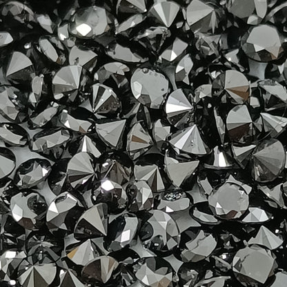 Natural Black Diamond Round Shape 2.00-2.50 MM Size Faceted Loose Diamond Top Quality