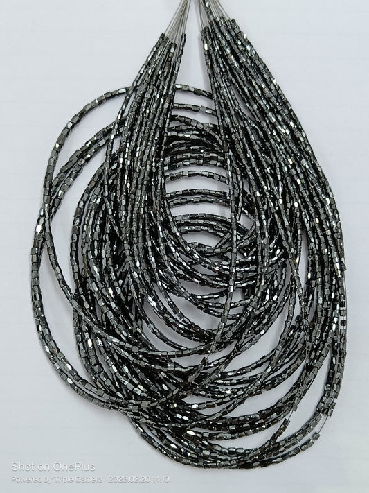 Black Pipe Cut Polished Diamond Beads,1-2.50 mm 14 Inch. Strand AAA+