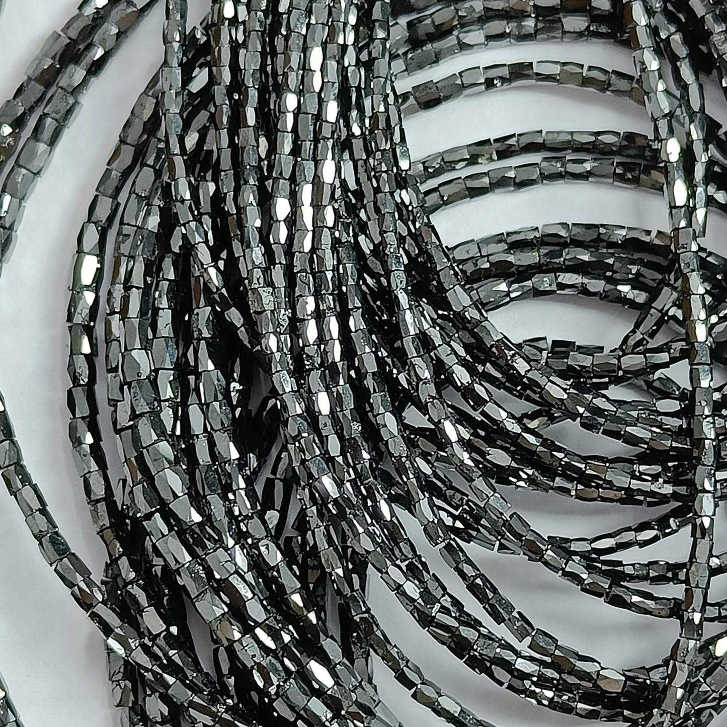 Black Pipe Cut Polished Diamond Beads,1-2.50 mm 14 Inch. Strand AAA+